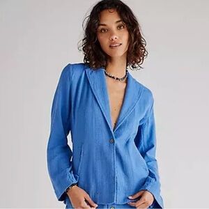 FREE PEOPLE Modern Summer Relaxed Lightweight Blazer S